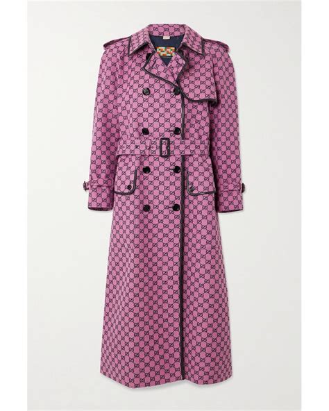 pink gucci trench coat|Gucci women's pea coat.